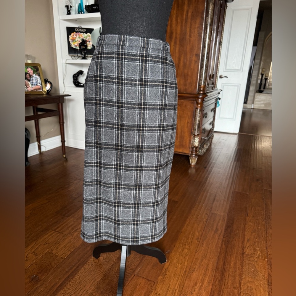 Vintage Blanchelle Wool Blend Pencil Skirt‎